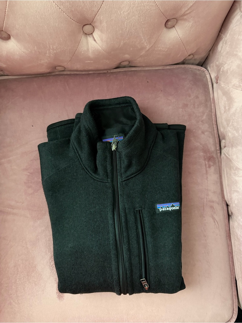Patagonia Men's Blue Black Full-Zip Sweater Jacket
